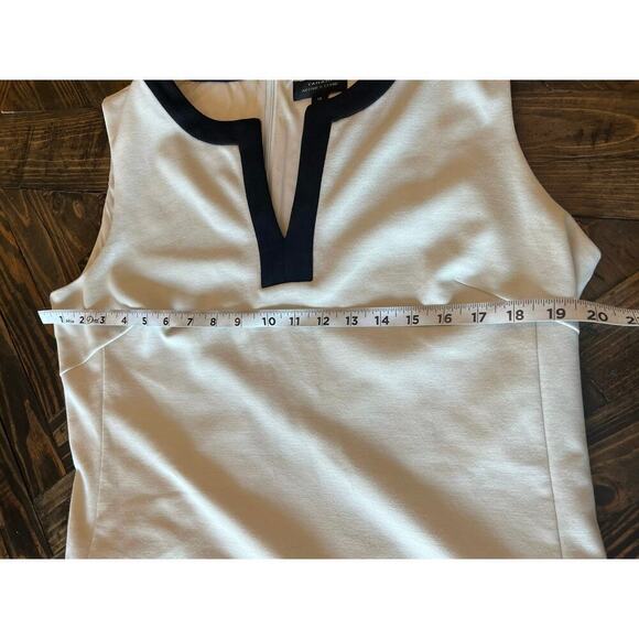 Tahari Arthur S Levine Black White Dress A-Line Women 14 Wedding Event Career - Picture 4 of 7